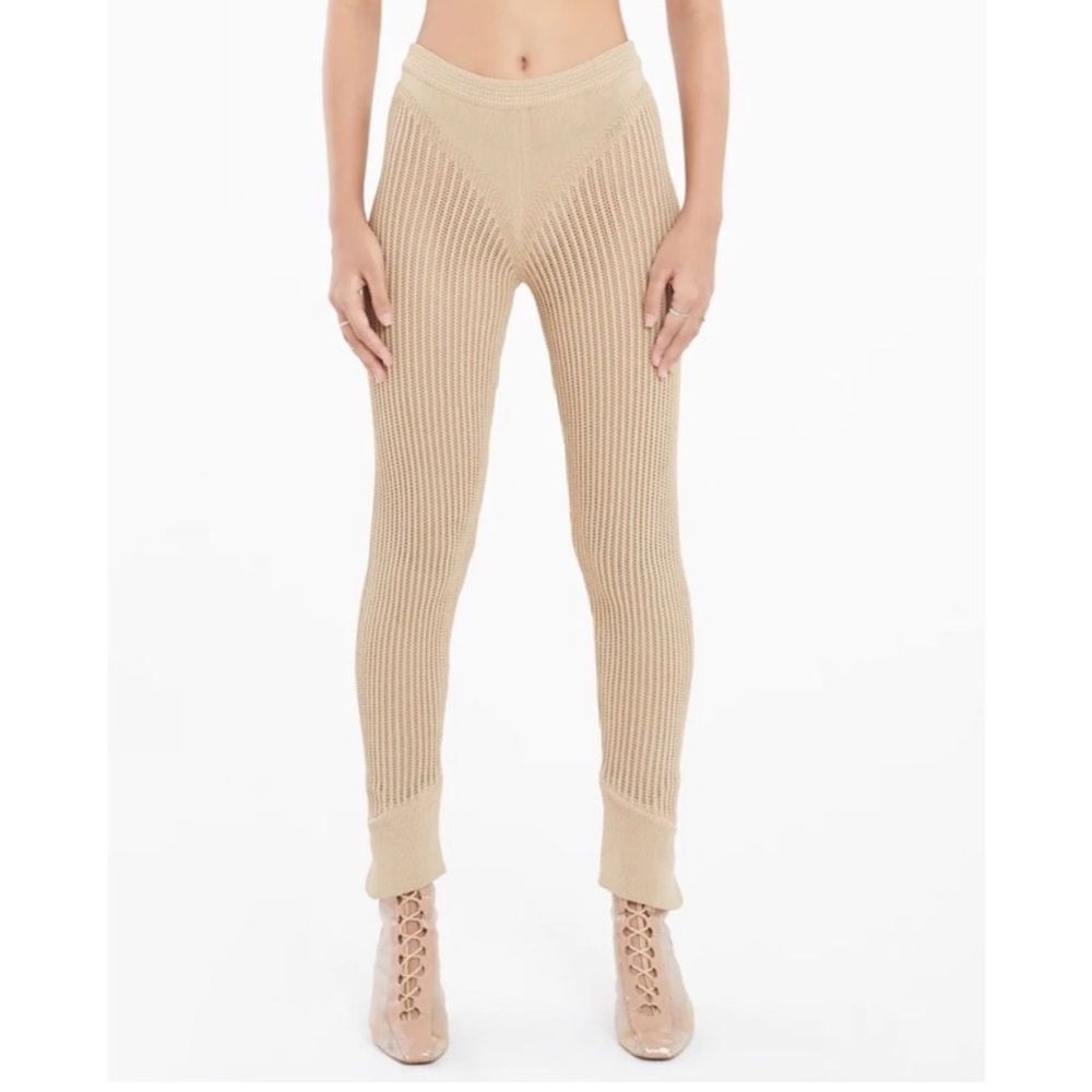 Ruve Loom Pants Beige Crochet pants Women's Ruve pants